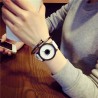 Läder kvarts klocka unisex
