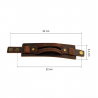 Leather cuff double wide rope bracelet unisexBracelets