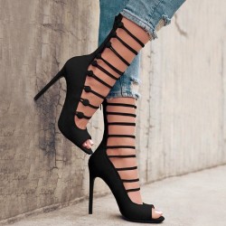 Strappy high heel sandals pumpsSandals