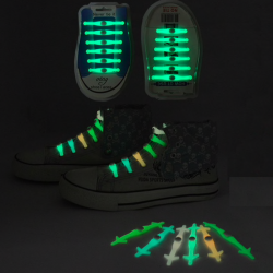 Silicone light up LED luminous shoelaces 12 pcs setShoes
