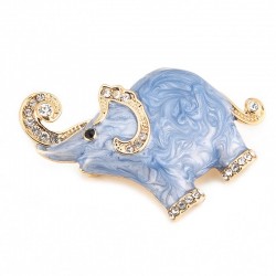 Enamel & crystals elephant - broochBrooches