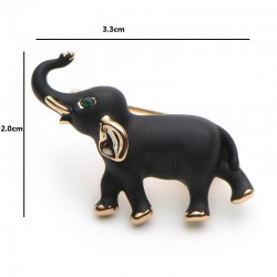 Black elephant - broochBrooches