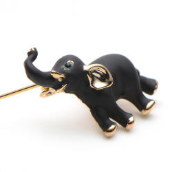 Black elephant - broochBrooches