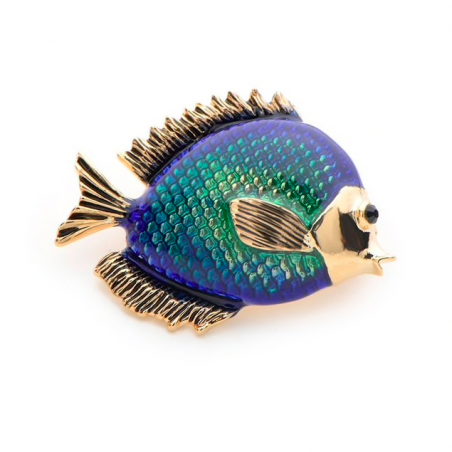 Blue fish women's broochBrooches