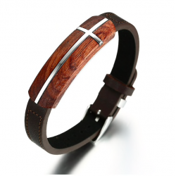 Retro rosewood genuine leather braceletBracelets