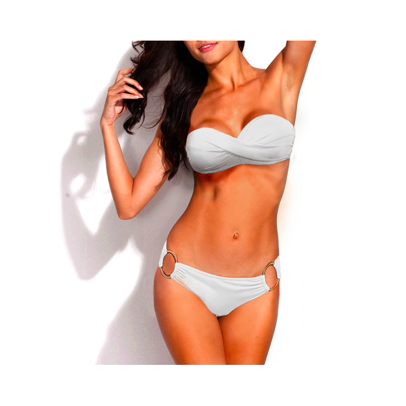 Metal ring tryck upp bikini set