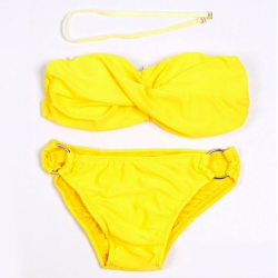 Metal ring tryck upp bikini set
