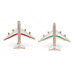 Crystal airplane broochBrooches