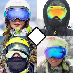 UV400 anti-fog double layer ski snowboard gogglesEyewear