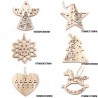 Christmas tree Xmas decoration wooden hollow pendants 6 pcsChristmas