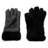 Äkta läder & cashmere & fur varma handskar