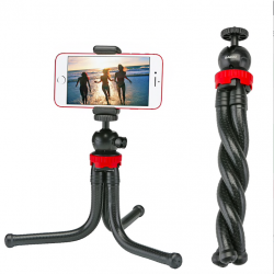 Bärbar flexibel bläckfisk mini tripod telefon kamera innehavare selfie stick
