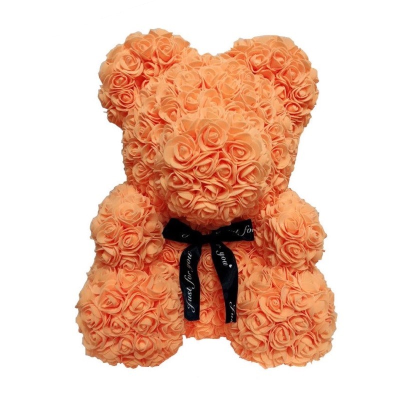 Rose bear - bear made from infinity roses - 40 cmValentine's day