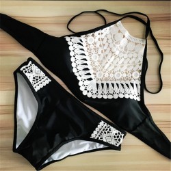 Lace bikini satt med push up