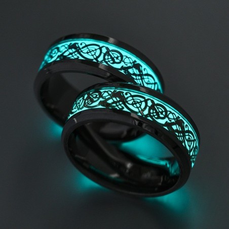 Glödning i den mörka fluorescerande ringen - unisex