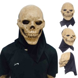 Skull - fullt ansikte latex mask för halloween