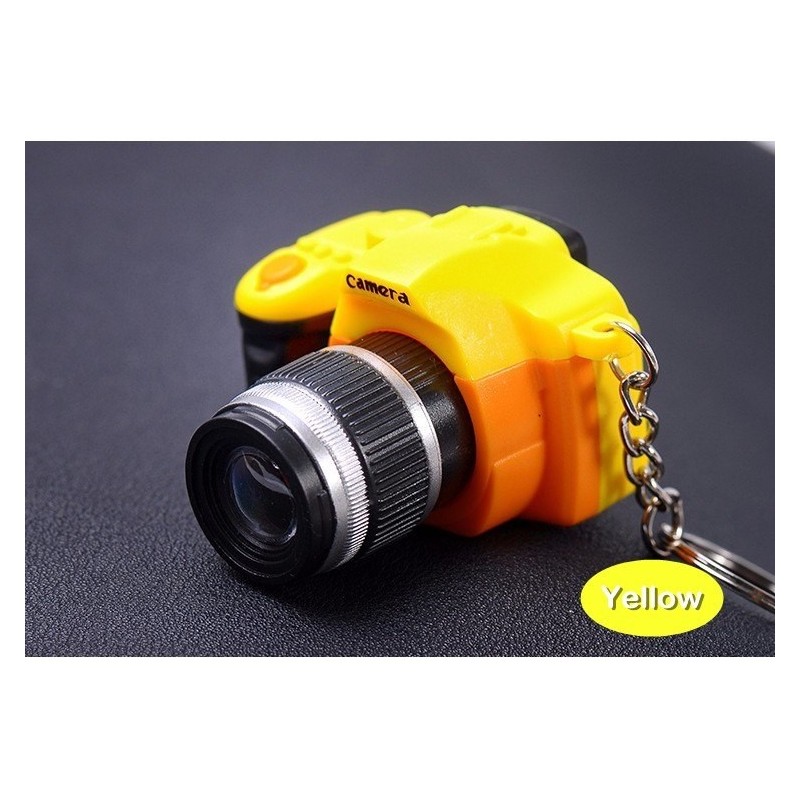 Camera keychain with flashing LED & soundKeyrings