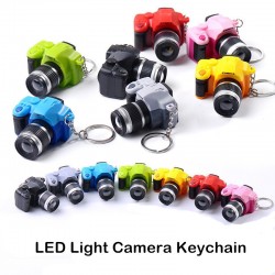 Kamera keychain med blinkande LED & ljud