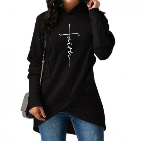 Warm hooded pullover hoodie