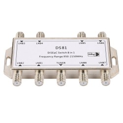 8 i 1 - satellitsignal - DiSEqC switch