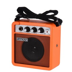 Bärbar mini 5W förstärkare och högtalare för gitarr och ukulele - inbyggt batteri