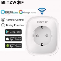 BW-SHP2 WIFI - 220V 16A - smart socket - EU plug - fjärrkontroll - timing switch