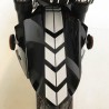 Motorcykelhjul fender reflekterande klistermärke - säkerhetsvarning pil - vattentät