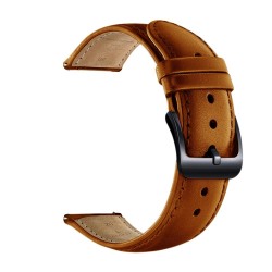 Läder klocka band med svart spänne för Xiaomi Huami Amazfit Bip