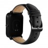 Läder klocka band med svart spänne för Xiaomi Huami Amazfit Bip