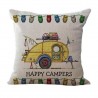 Happy Campers - linen cushion cover 45 * 45cmCushion covers