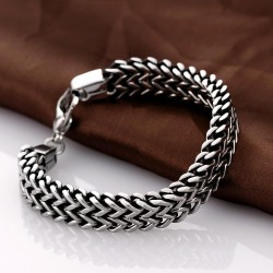 Rostfritt stålkedja armband