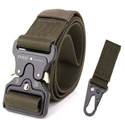 Militär nylonbälte med automatisk buckle