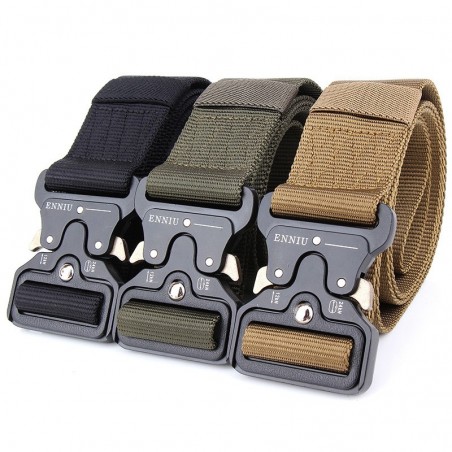 Militär nylonbälte med automatisk buckle