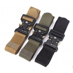 Militär nylonbälte med automatisk buckle