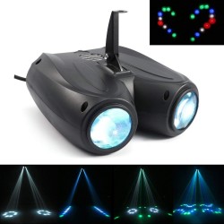 Auto & ljud aktiverad - 128 LED RGBW - laserlampa - projektor