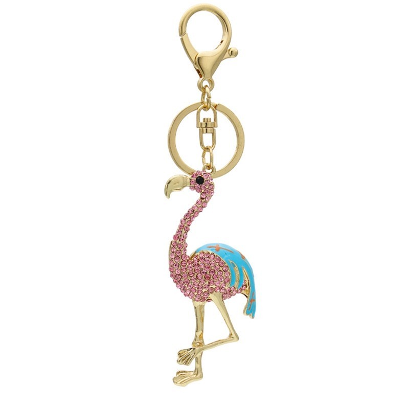 Crystal Flamingo - Keychain