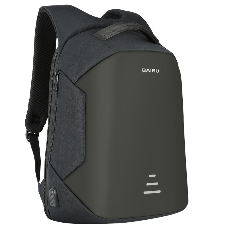 Anti-stöldryggsäck med USB-laddning - vattentät - 15,6-tums bärbar väska