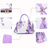 Leather bags with floral print - setSets