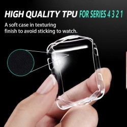 Ultra tunna TPU HD-skyddsfall för Apple Watch 1-2-3-4-5 - 38mm - 40mm - 42mm - 44mm