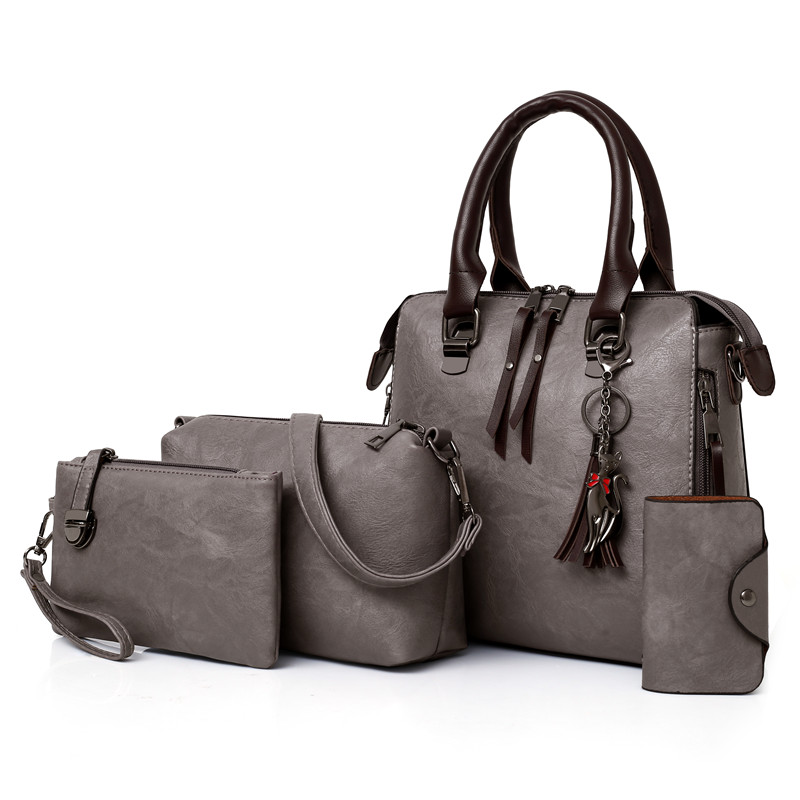 Lyx läderpåse set incl purse 4 pcs