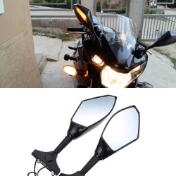 Motorcykel rearview speglar - Led turn signaler lampor för Kawasaki 2 pcs