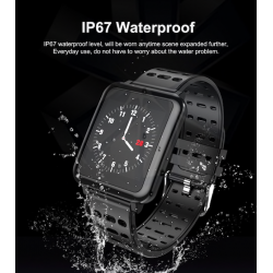 Q8 IP67 vattentät Bluetooth-pulsmätare & pedometer - Smartwatch