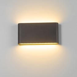 Modern 6W - 12W LED inomhus - utomhus vägg lampa vattentät IP65