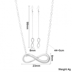 Lycklig 8 - örhängen & halsband - smycken set