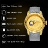 Luxury waterproof watch with dragon sculptureWatches