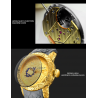 Luxury waterproof watch with dragon sculptureWatches