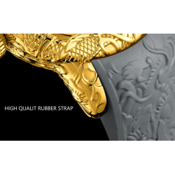 Luxury waterproof watch with dragon sculptureWatches