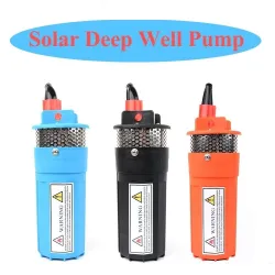 DC 12V/24V 6L/min - 70m djup - för solenergipaneler - mini elektrisk nedsänkbar pump