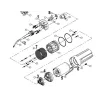 DC 12V/24V 6L/min - 70m djup - för solenergipaneler - mini elektrisk nedsänkbar pump