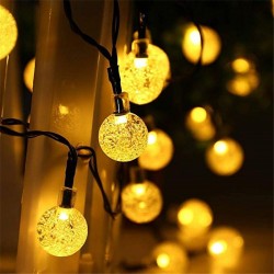 Solar LED kristallkulor - vattentäta julljus